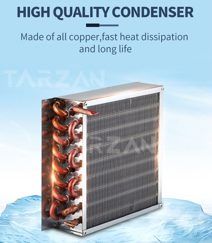 High quality all-copper tube condenser unit providing fast cooling and heat dissipation