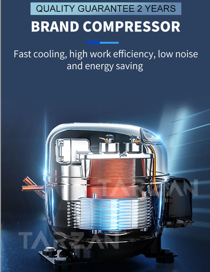 Heavy-duty brand refrigeration compressor delivering energy-efficient low-noise cooling