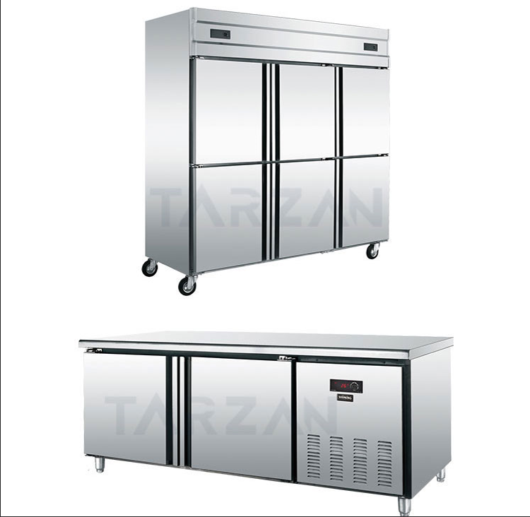 Commercial refrigeration overview comparing upright reach-in and undercounter worktop freezers