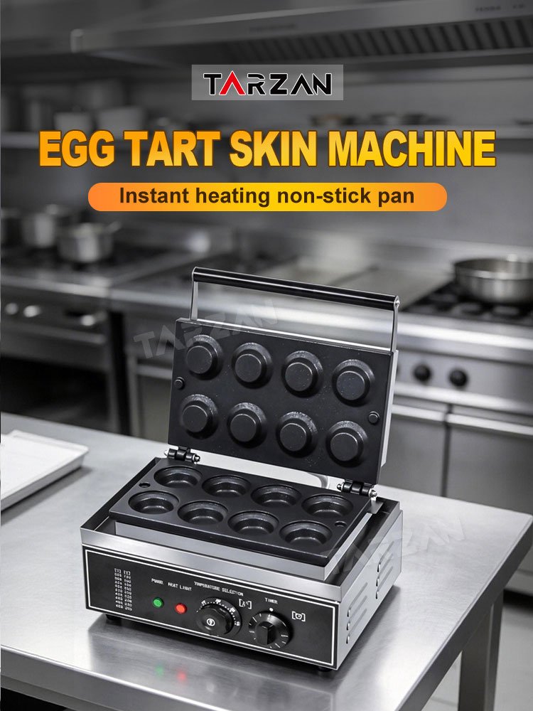 Commercial tart shell maker TA-ET28 8-cavity electric egg tart skin machine