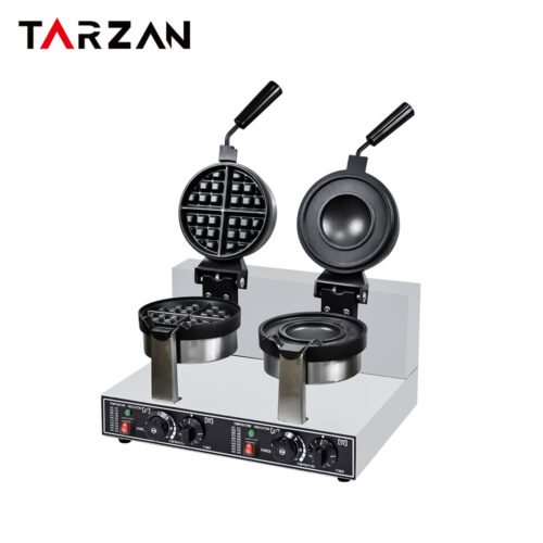 Double Round Commercial Waffle Maker – TA-RW-13 Waffle Maker – Electric model TA-RW-13