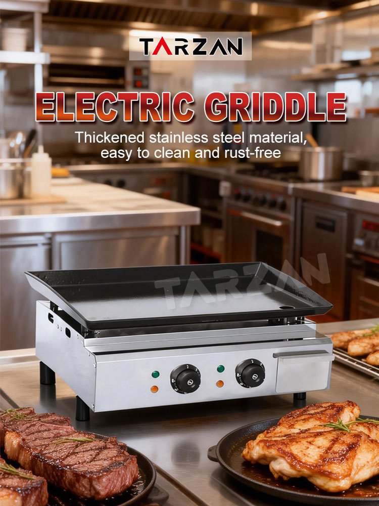 Tarzan Commercial Electric Griddle TEG-490A Enameled Flat Top Grill
