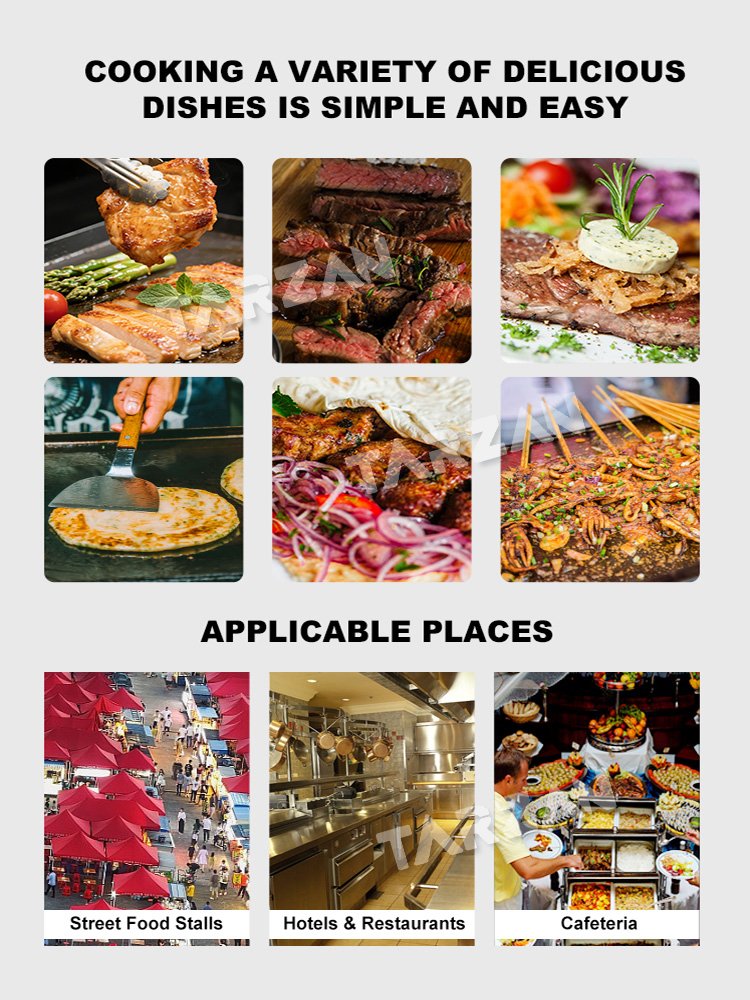 Commercial culinary dishes and application scenarios in restaurants street food stalls and cafeterias