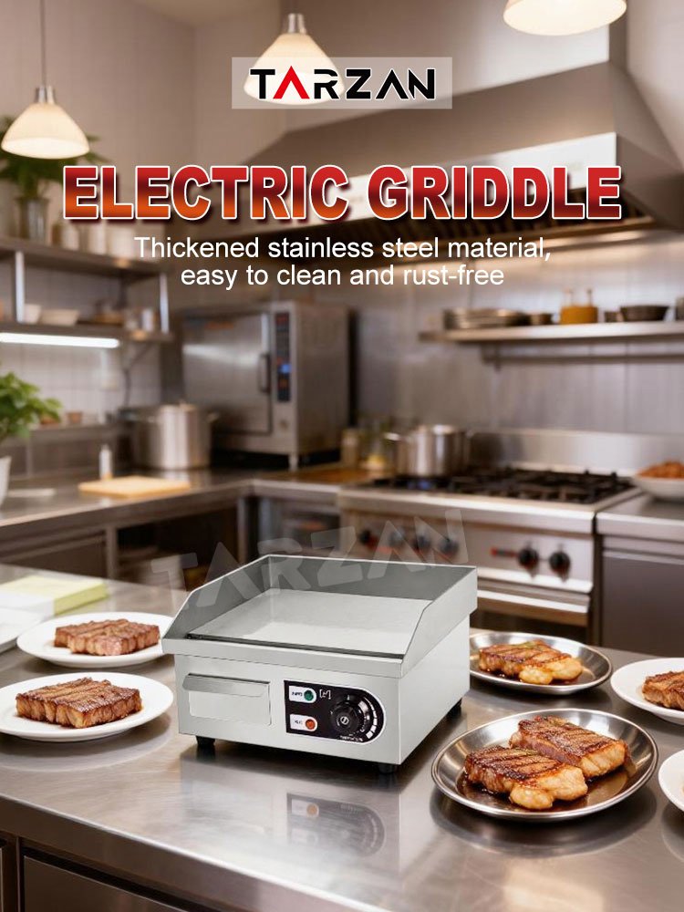 Tarzan Commercial Electric Griddle TEG-818B Countertop Flat Top Grill
