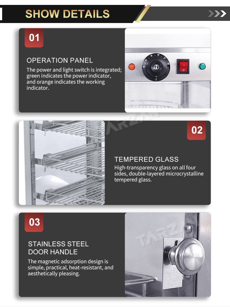 Detailed view of rear operation panel microcrystalline tempered glass and magnetic door handle