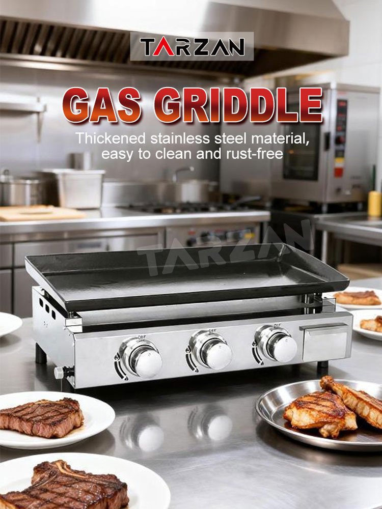 Tarzan Commercial Gas Griddle TGG-630 3 Burner Flat Top Grill