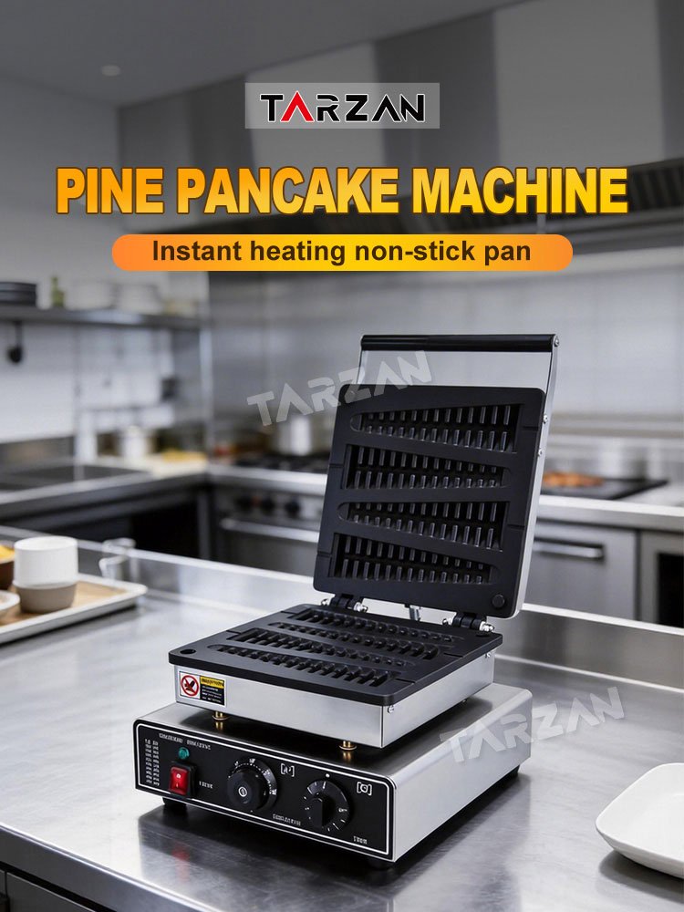 Commercial waffle machine TWM-118 countertop stainless steel electric pine pancake waffle stick maker