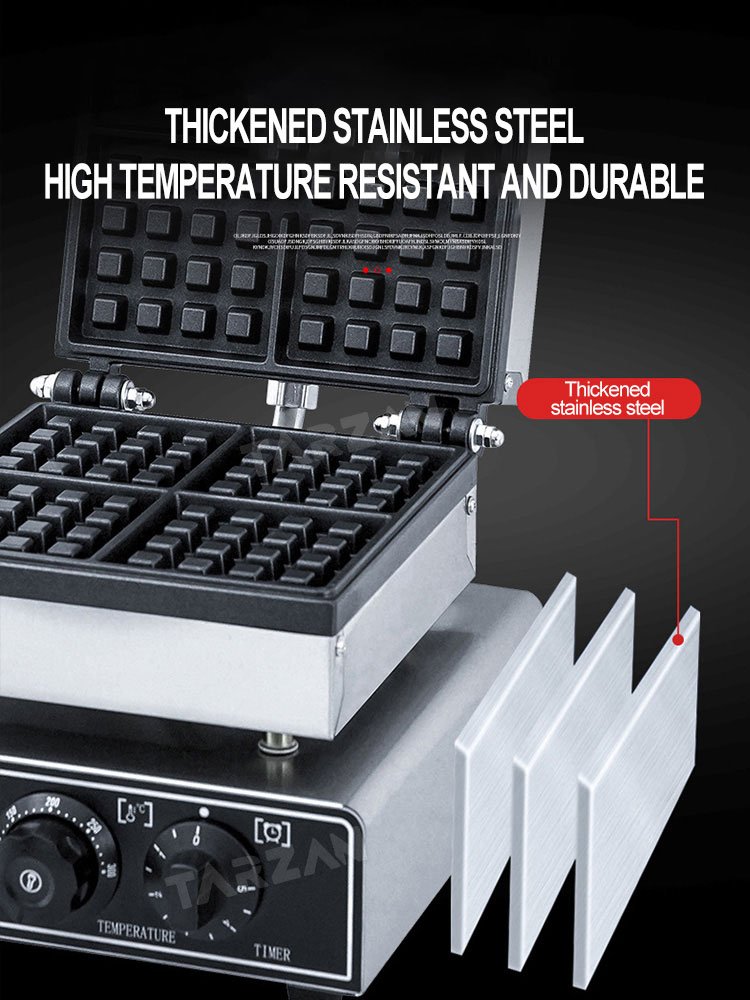 Diagram highlighting thickened high temperature resistant stainless steel chassis construction