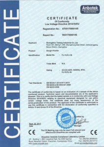 tarzan-commercial-dough-proofer-ce-certificate