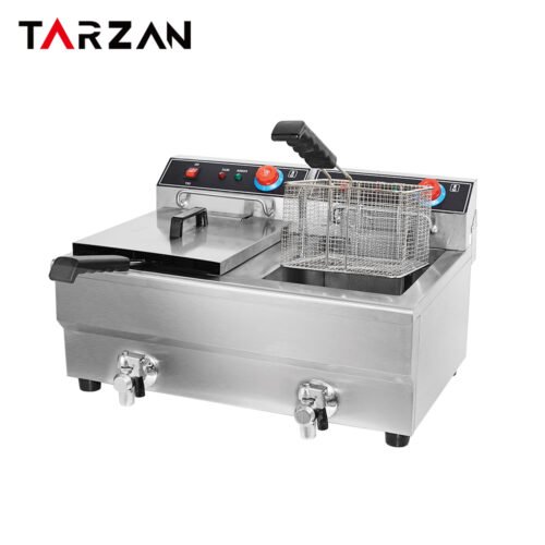 Commercial Deep Fryer TEF-102V132V162V – Dual-Tank Countertop Electric Deep Fryer product image