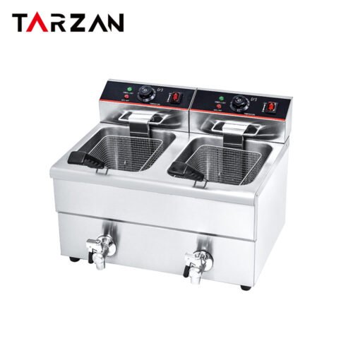 Electric Deep Fryer Commercial TEF-12L-2 – Dual-Tank Electric Fryer product image