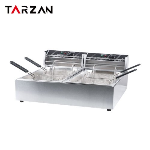 Commercial Deep Fryer TEF-18-2 – Double Wide-Tank Electric Deep Fryer product image