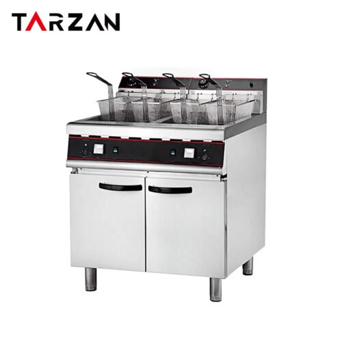 Commercial Deep Fryer TEF-26-2 – Floor-Standing Stainless Steel Electric Deep Fryer product image