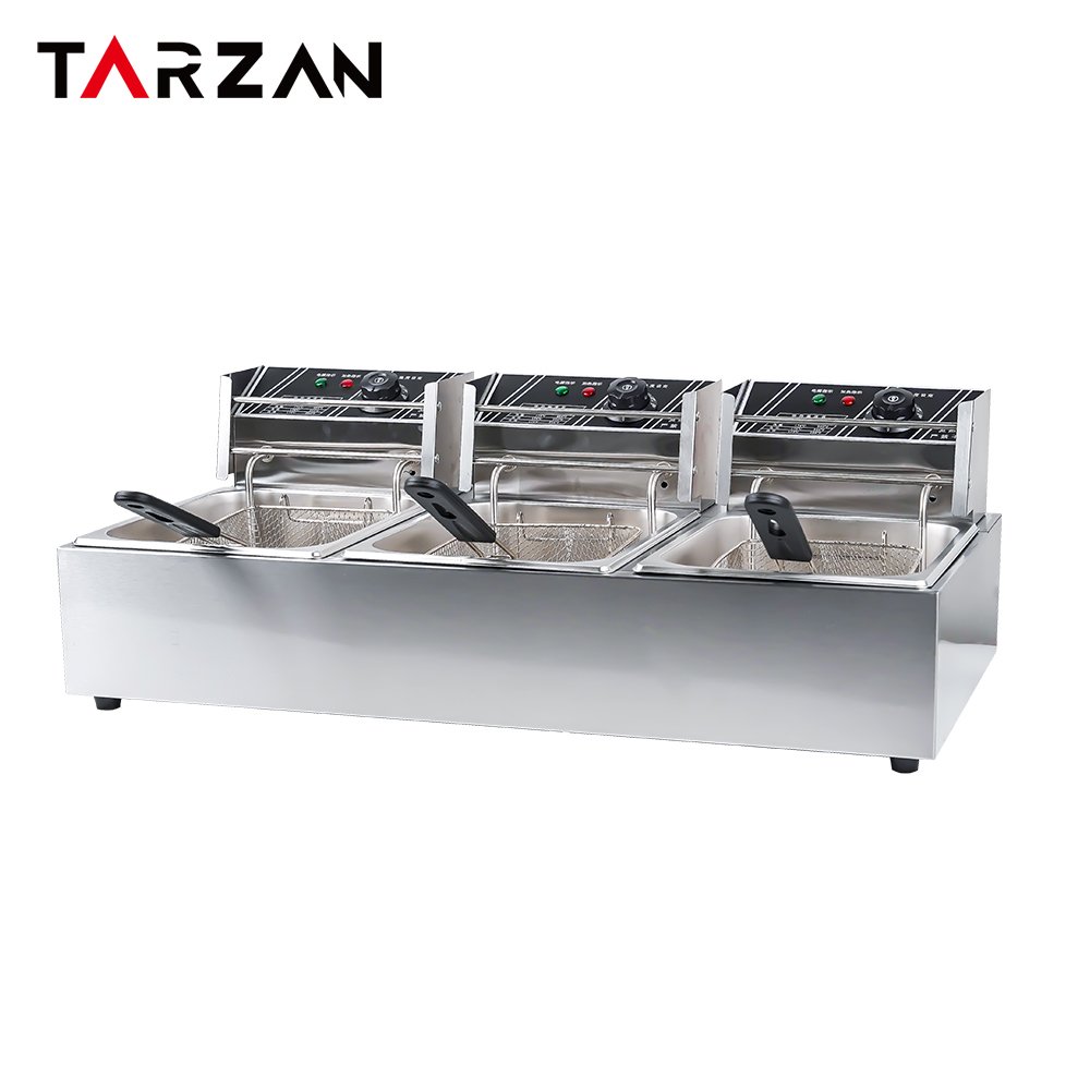Commercial Deep Fryer TEF-83 – Triple-Tank Countertop Electric Deep Fryer product image