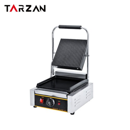 Sandwich Grill For Restaurant – Sandwich Grill For Restaurant Featuring A Grooved Top Plate And Flat Bottom Plate product image