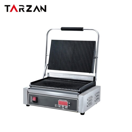 Panini Grill TEG-811E-DIGITAL – Digital Panini Press With Grooved Top And Bottom Grill Plates product image