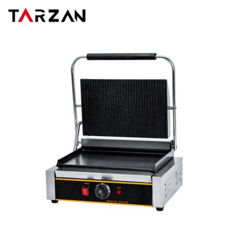 Panini Grill TEG-811EA – Panini Press With Large Ribbed Upper Plate And Smooth Flat Lower Plate product image