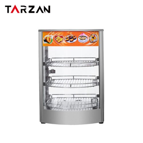 Food Warmer Showcase TFW-3PA – 3-Tier Curved Glass Food Warmer Showcase product image