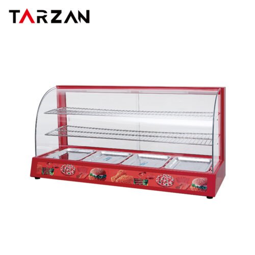 Hot Food Display Warmer TFW-4P – Red Base 4-Pan Hot Food Display Warmer product image