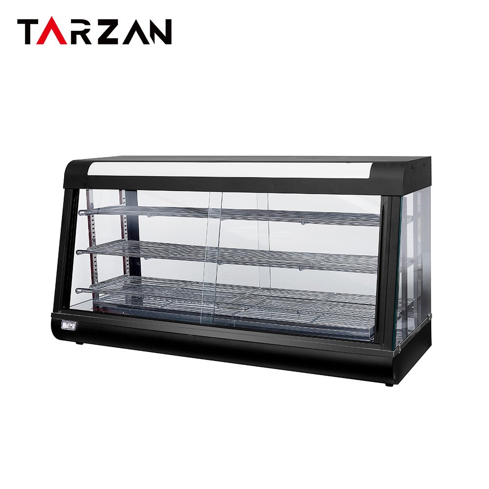 Food Warmer Showcase TFW-60-3 – Wide Black Food Warmer Showcase product image