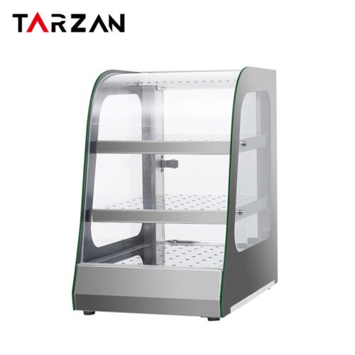 Food Warmer Showcase TFW-801 – Curved Glass Food Warmer Display product image