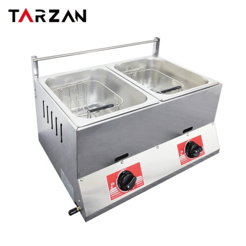 Commercial Deep Fryer TGF-72B – Twin-Tank Gas Deep Fryer product image