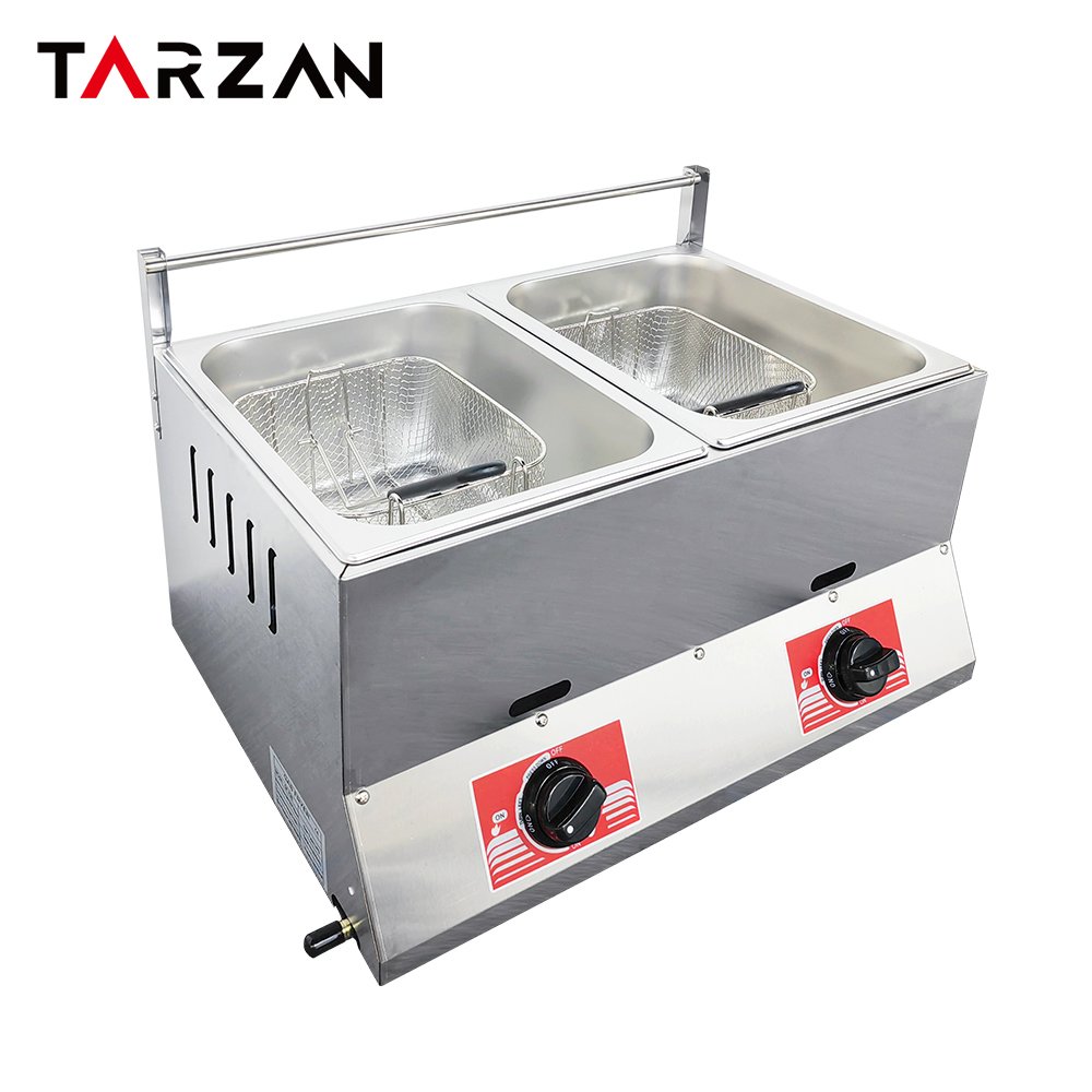 Commercial Deep Fryer TGF-72B – Twin-Tank Gas Deep Fryer product image