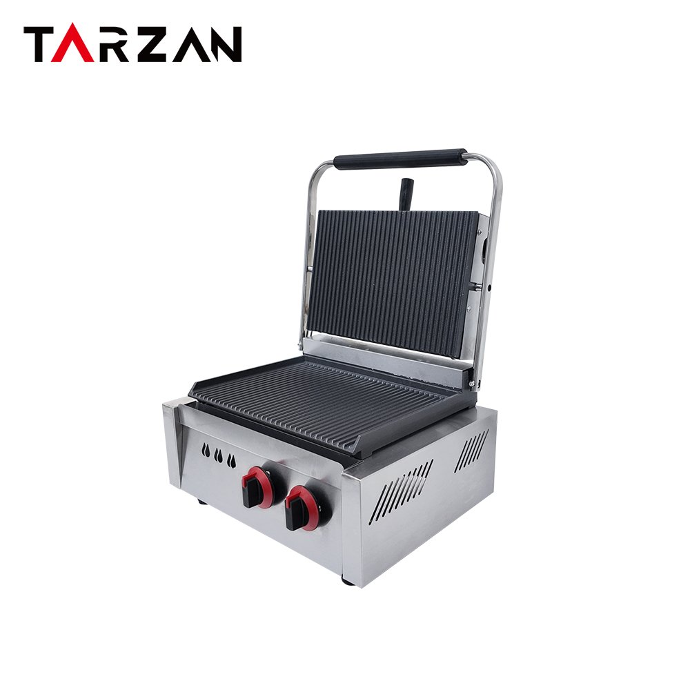 Panini Grill TGG-8120 – Gas Panini Grill With Grooved Upper And Lower Plates product image
